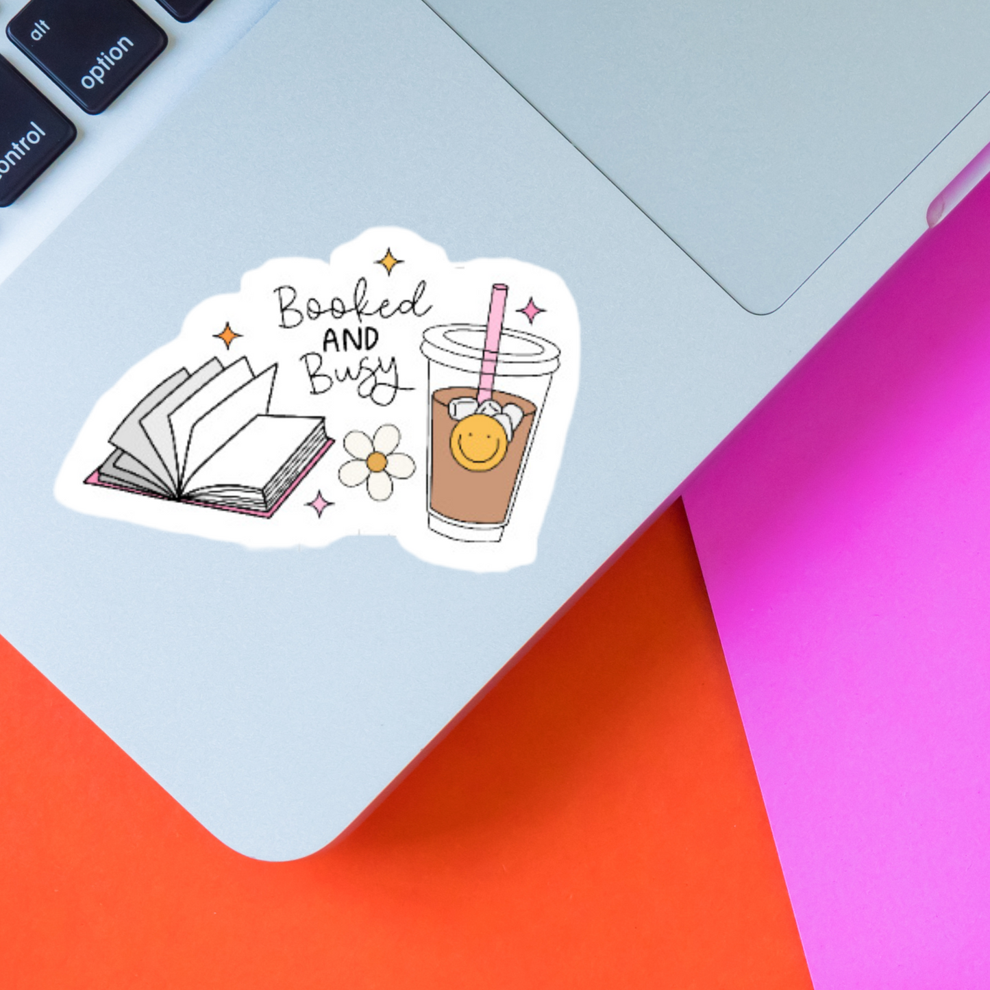 Booked and Busy 2" Sticker