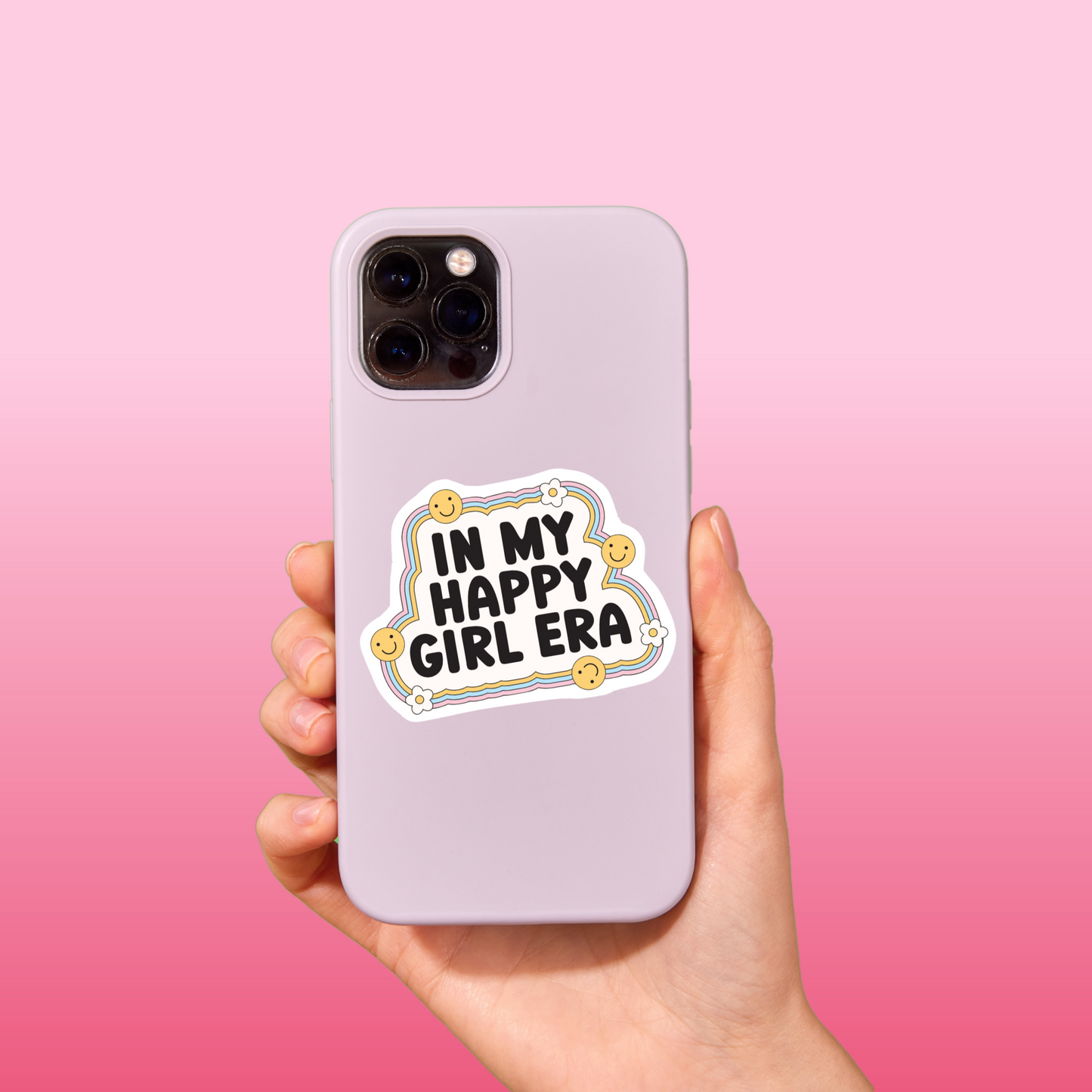In My Happy Girl Era Sticker—2.5"