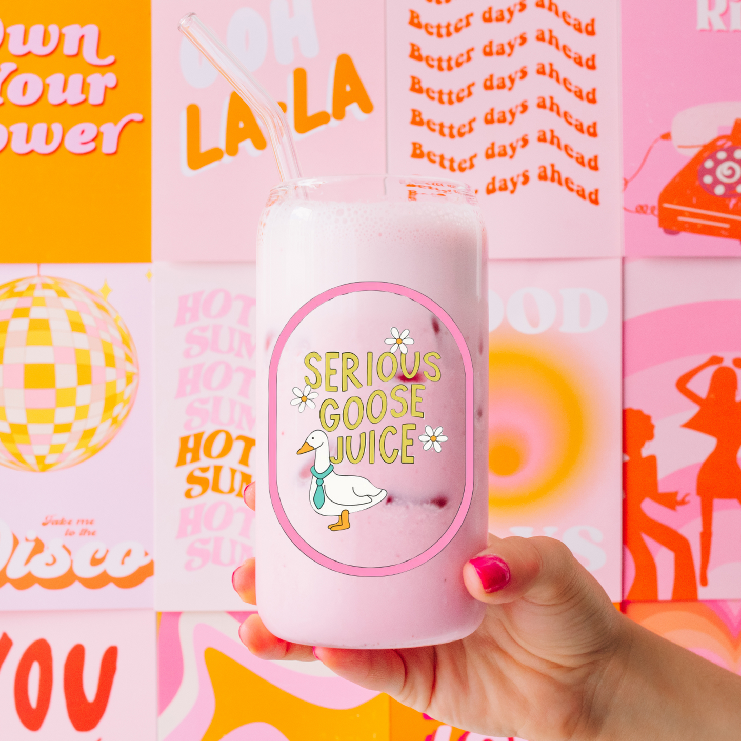 Serious Goose Juice Can Glass—16 oz.