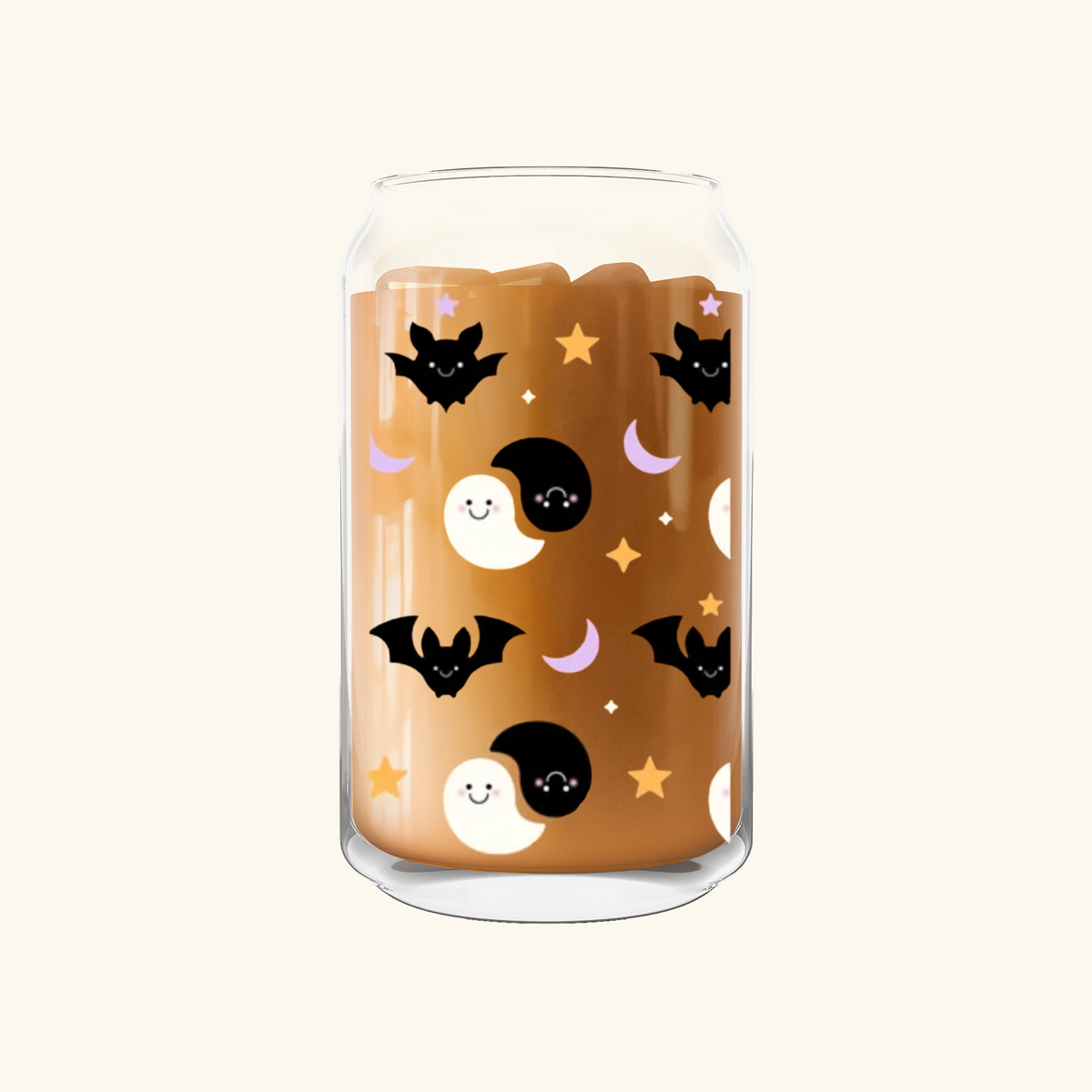 Bats and Ghosties Can Glass—16 oz.