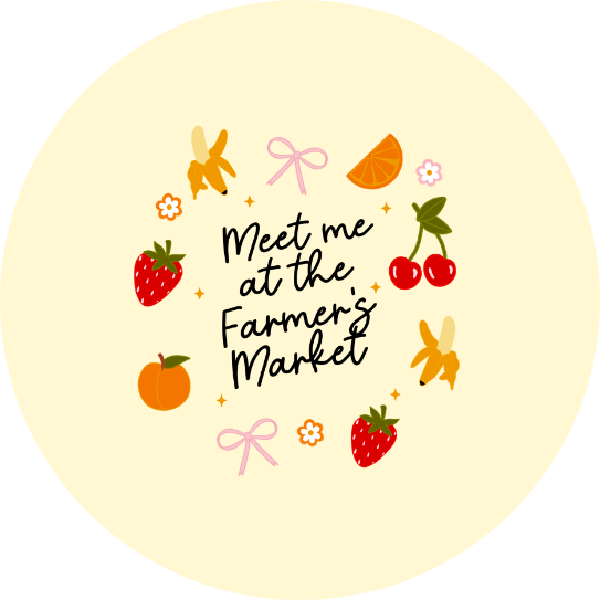 Meet Me at the Farmer's Market 1.5" Pinback Button