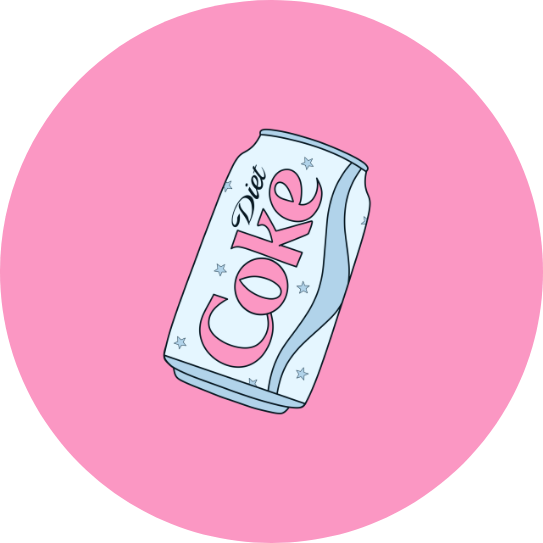Diet Soda 1.5" Pinback Button