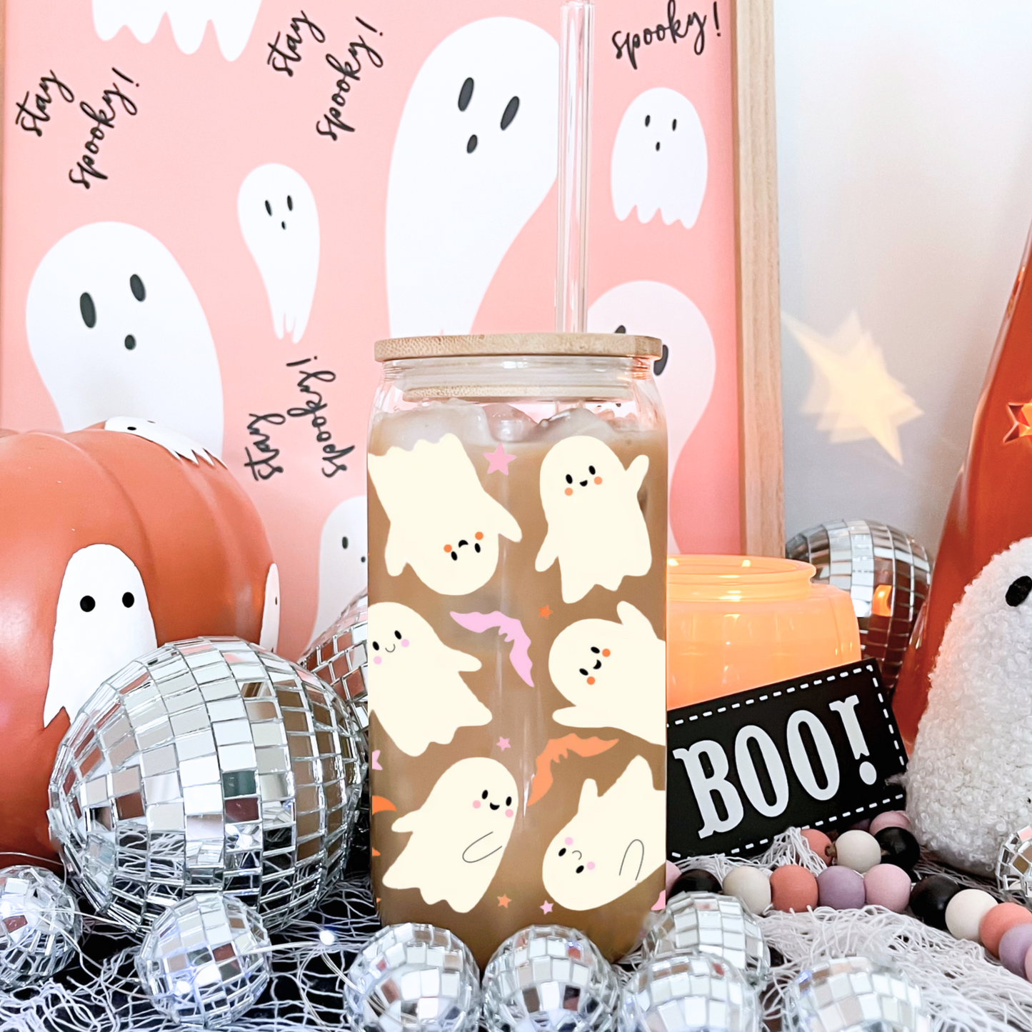 Cute Ghosts Can Glass—16 oz.