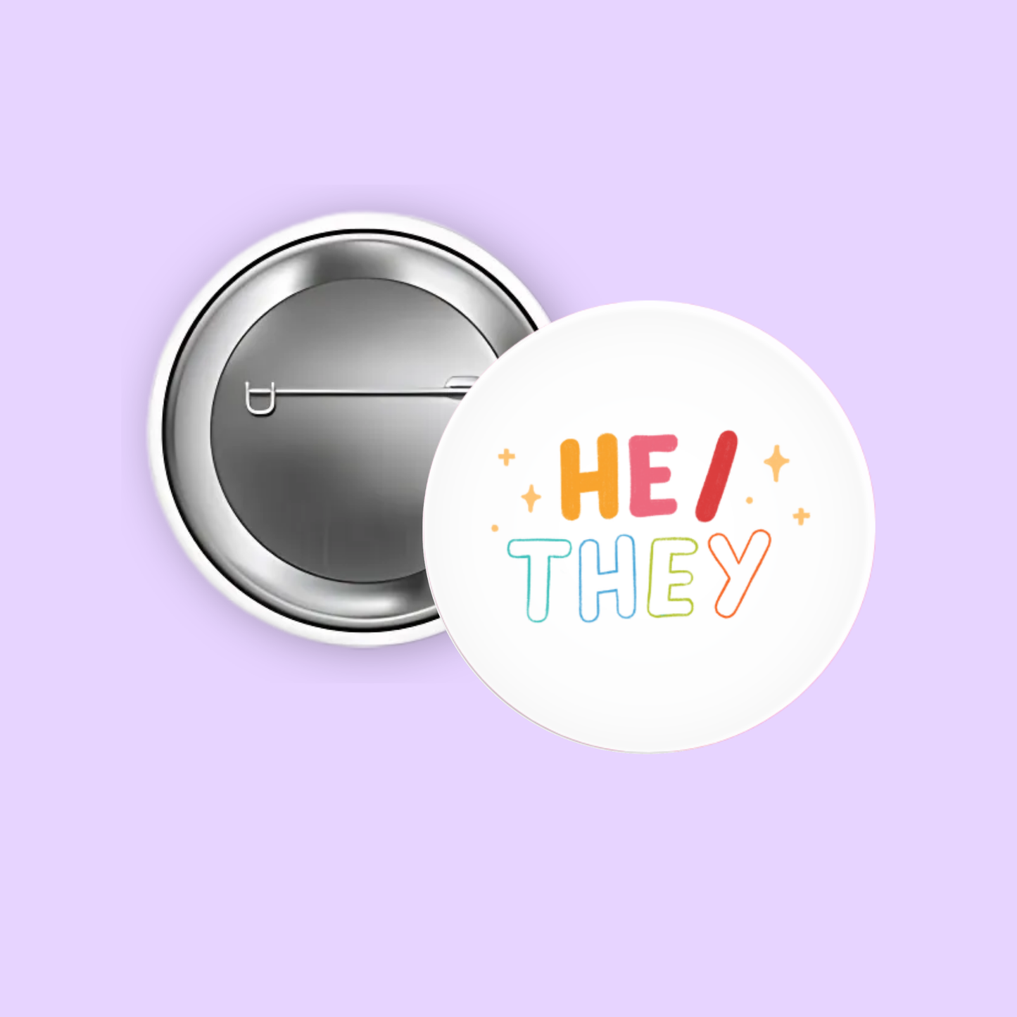 Pronoun 1.5" Pinback Buttons (Select Your Pronouns)