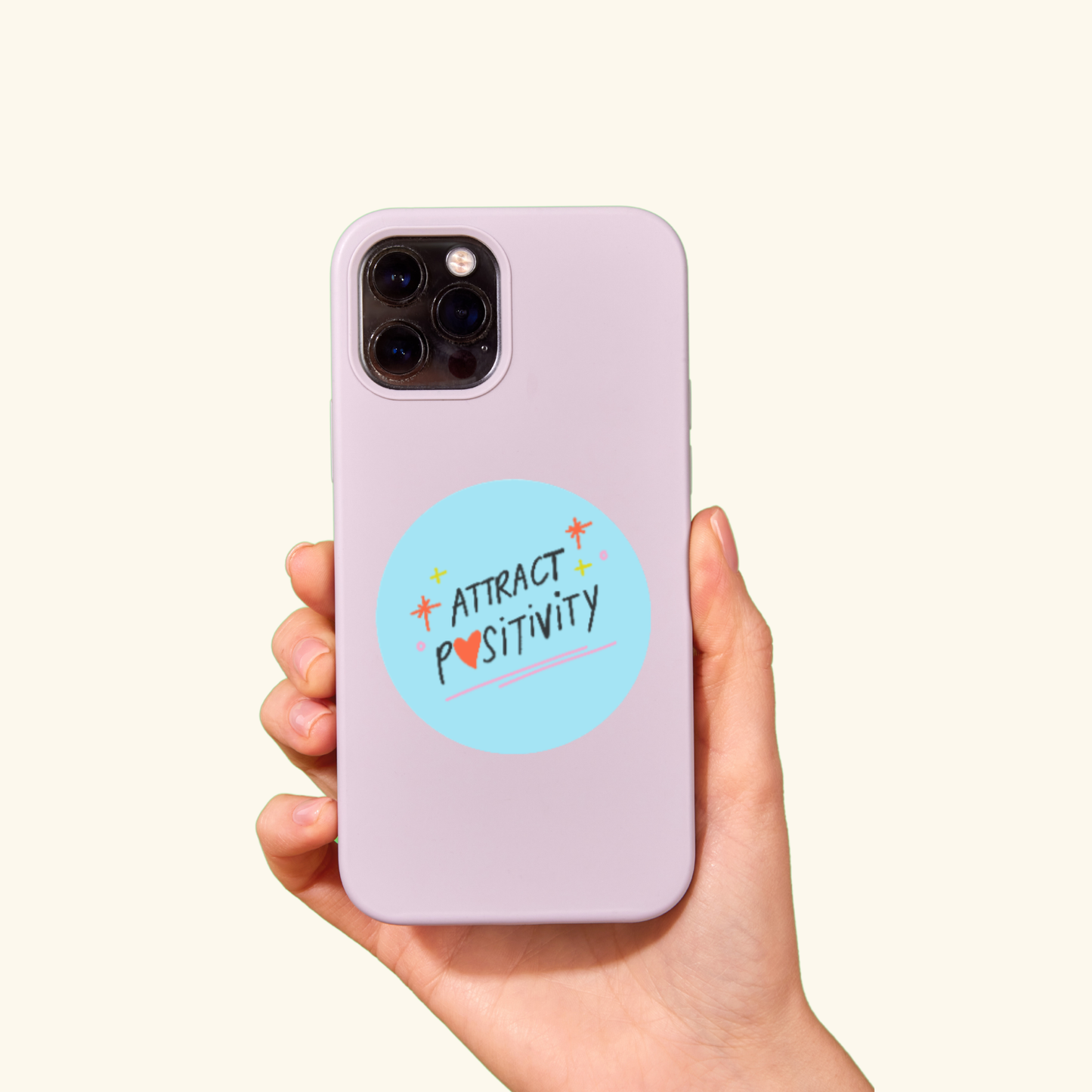 Attract Positivity 2.5" Sticker