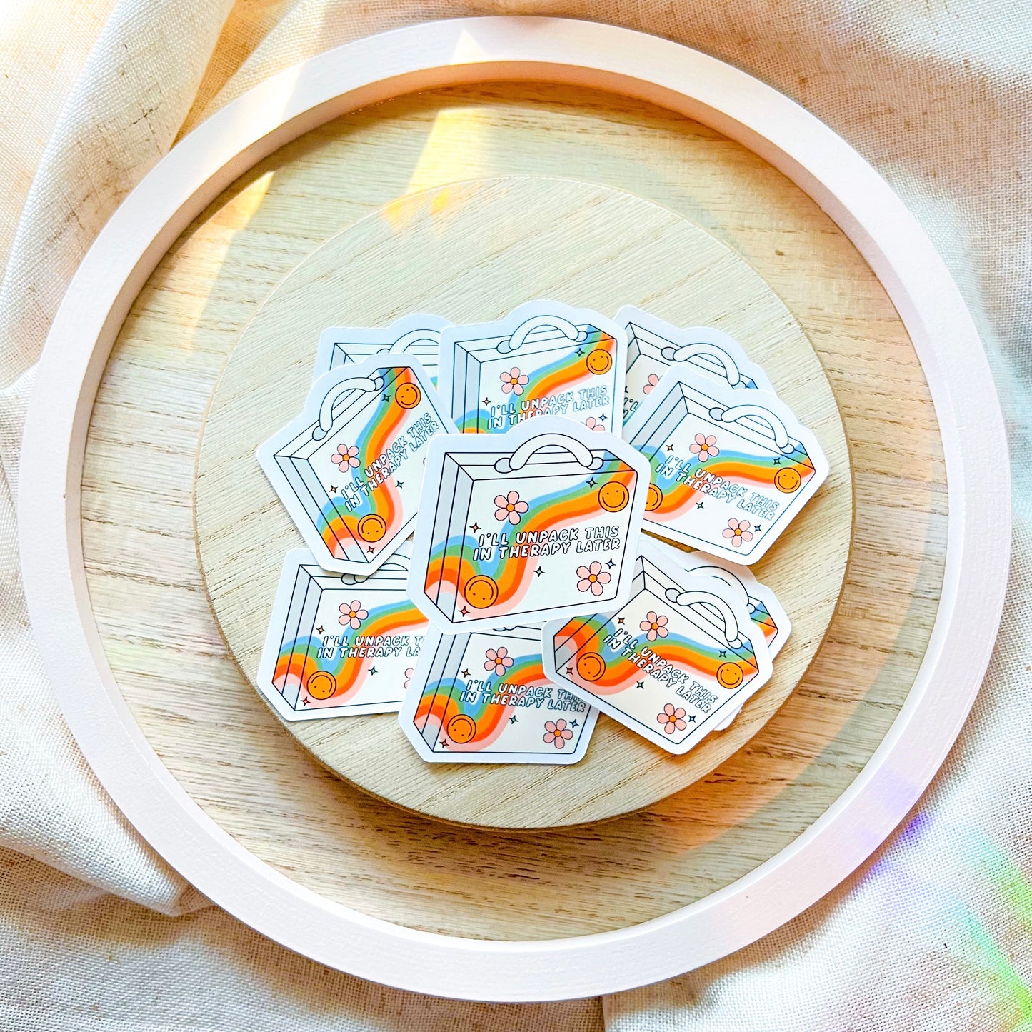 I'll Unpack This in Therapy Sticker 3” Sticker