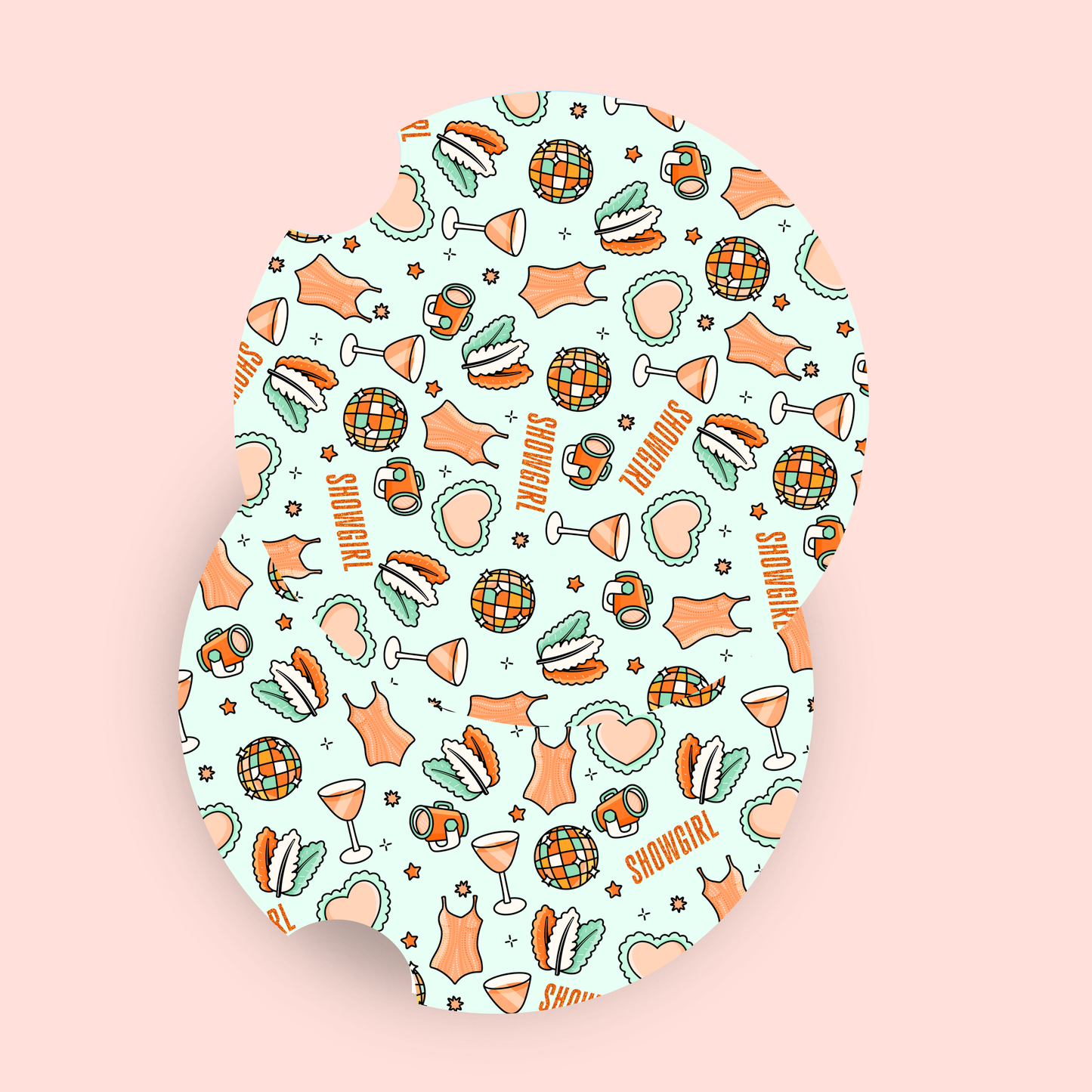 Showgirl Car Coasters (Set of Two)