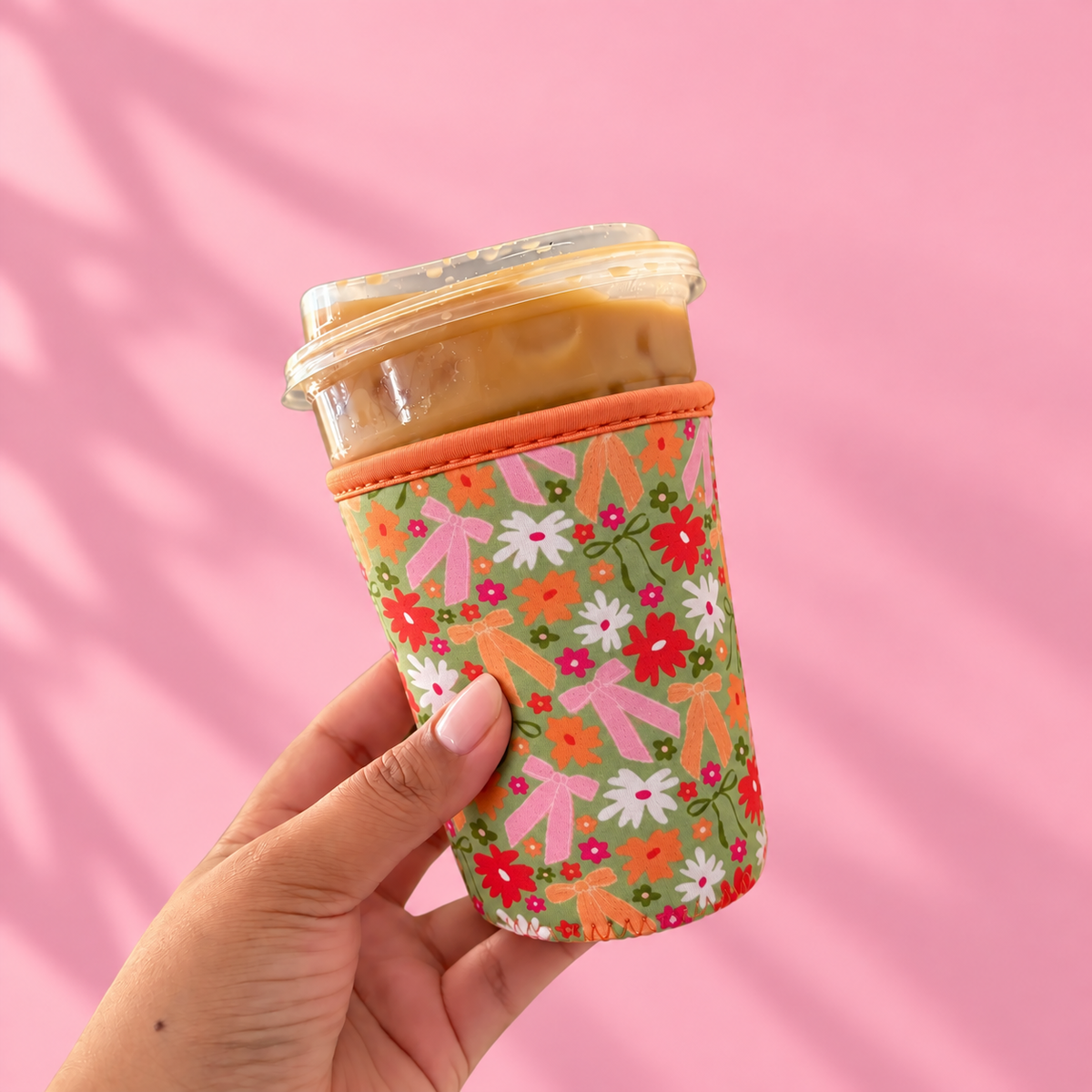 Fall Daisies & Bows Cup Cover Koozie