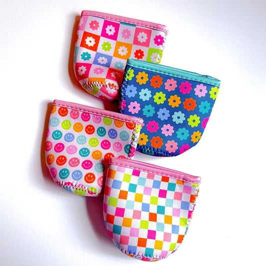 Blue Flowers Cup Cover Koozie