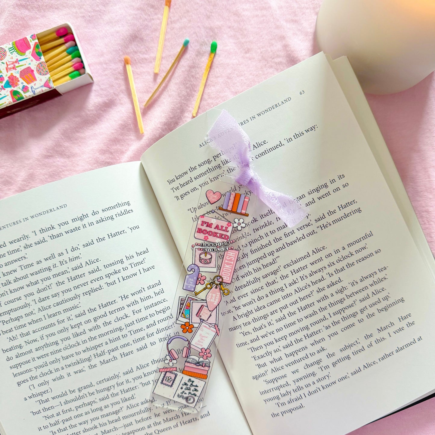 All Booked Acrylic Bookmark