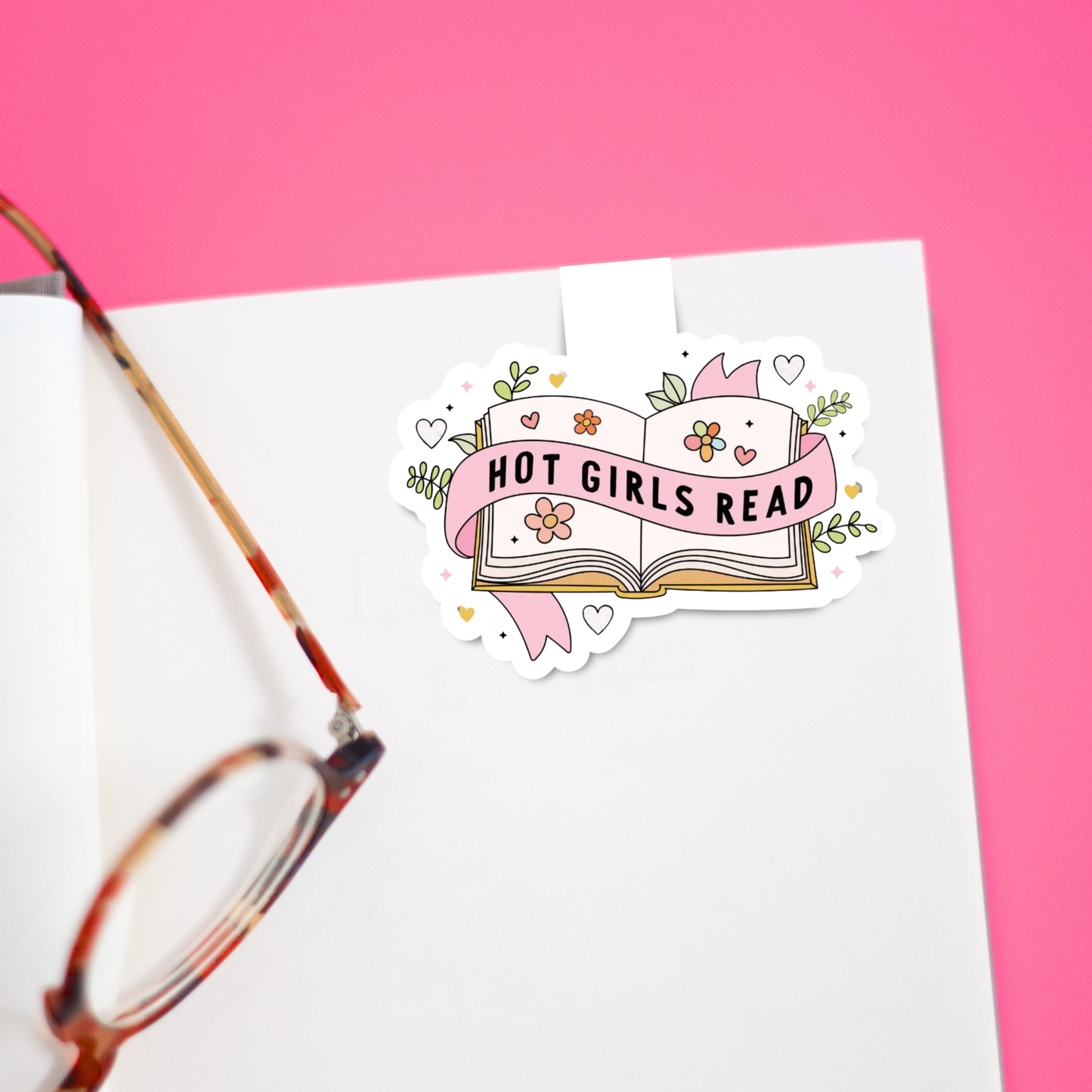 Girls Read (Pink) 📚 Magnetic Bookmark