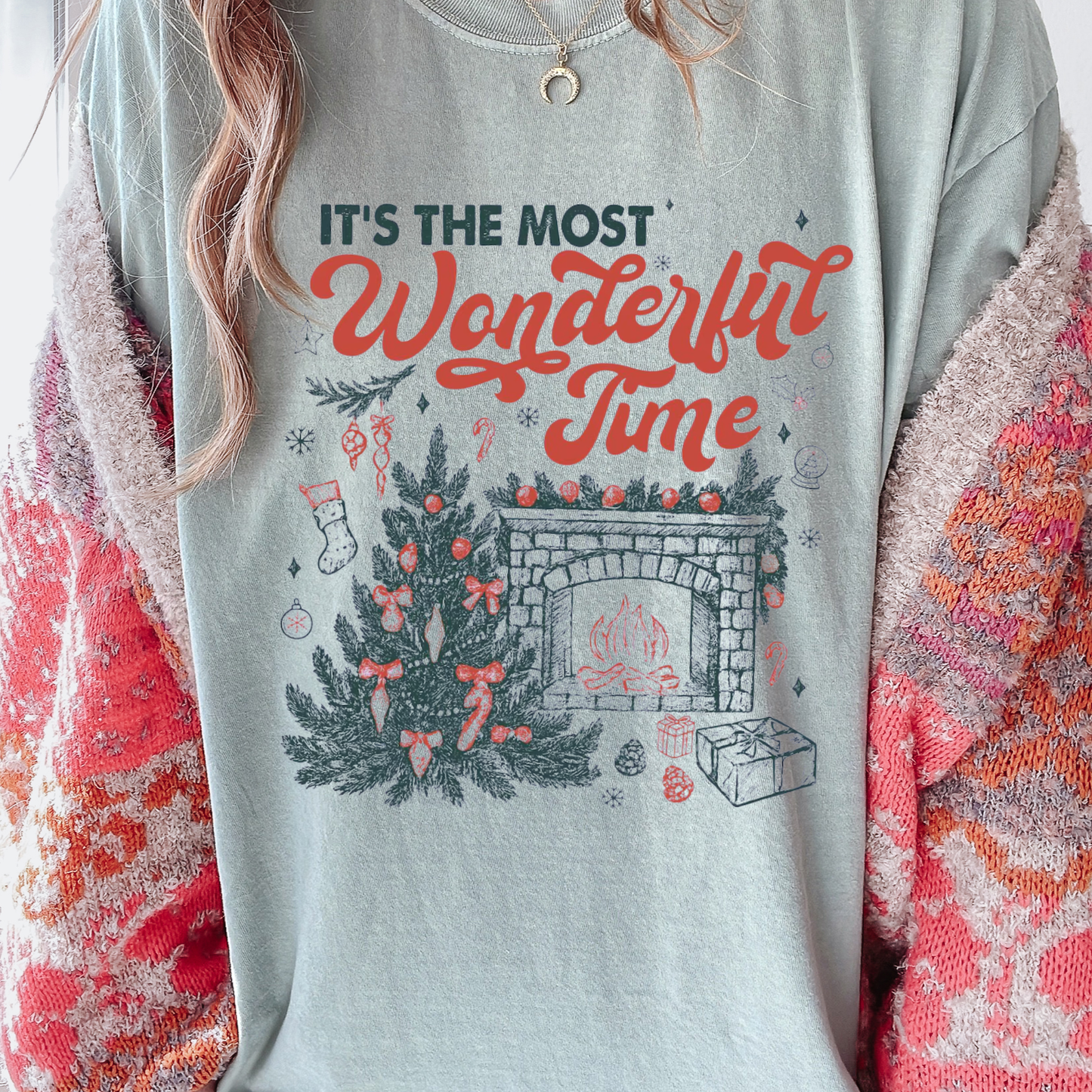 It's the Most Wonderful Time Comfort Colors Tee—Bay