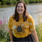 Limited Edition Sunflower T-Shirt—Hand Reverse Die Yellow