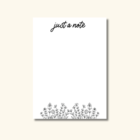 5x7 Just a Note Meadow Notepad