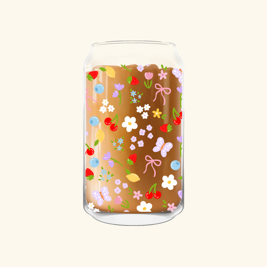 Fruity Blossom Can Glass—16 oz.