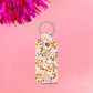 Dainty Flowers Chapstick Holder Keychain