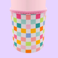 Bright Checkered Cup Cover Koozie