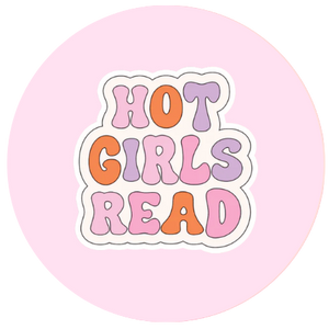 Hot Girls Read 1.5" Pinback Button