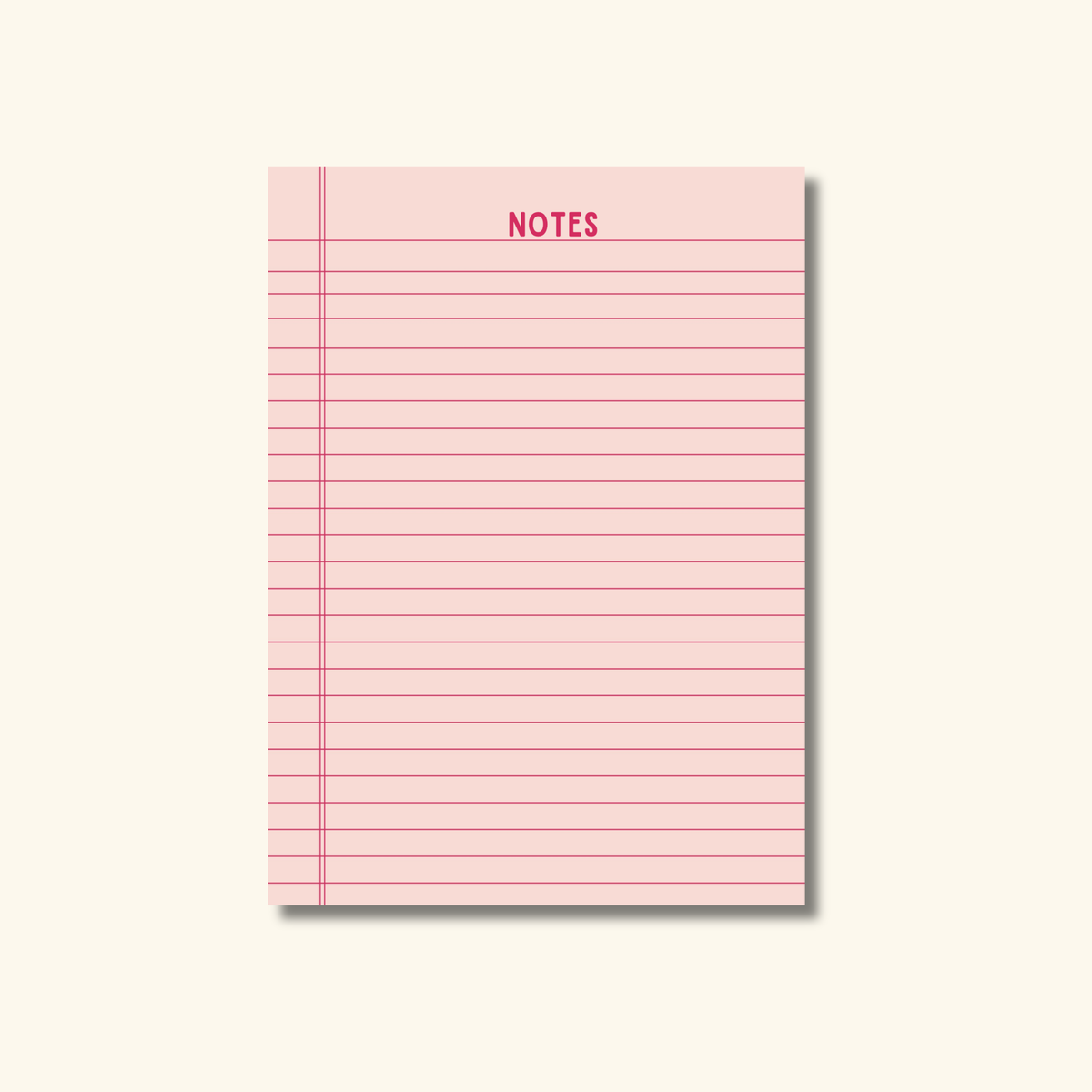 4x6 Pink Legal Notes Notepad