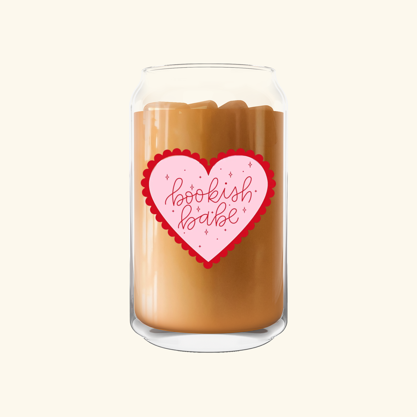 Bookish Babe Can Glass—16 oz.