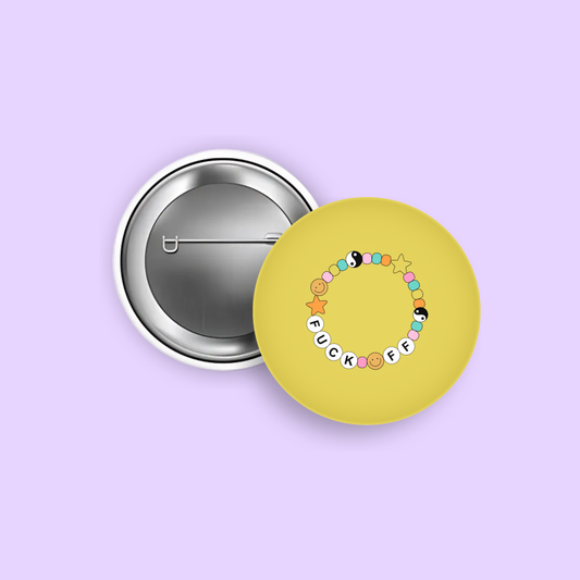 F Off 1.5" Pinback Button