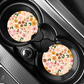 Doodle Fall Florals Car Coasters (Set of Two)
