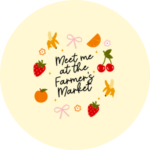 Meet Me at the Farmer's Market 1.5" Pinback Button