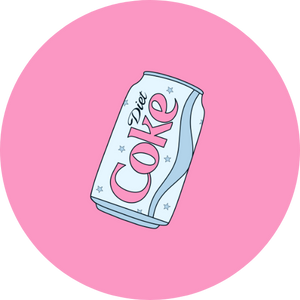 Diet Soda 1.5" Pinback Button