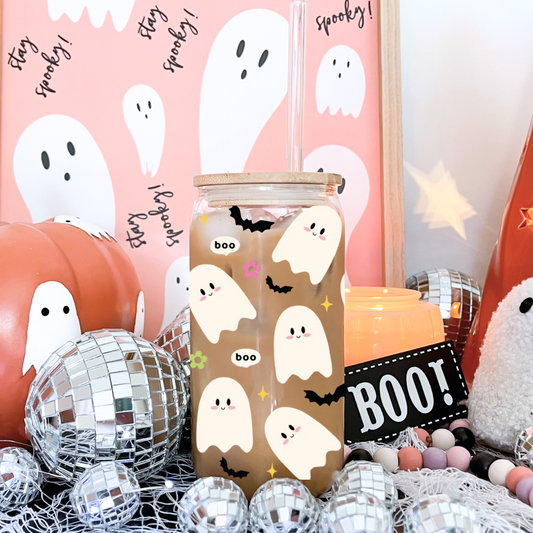 Boo Ghost Can Glass—16 oz.