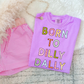 Born To Dilly Dally Comfort Colors Tee—Neon Violet