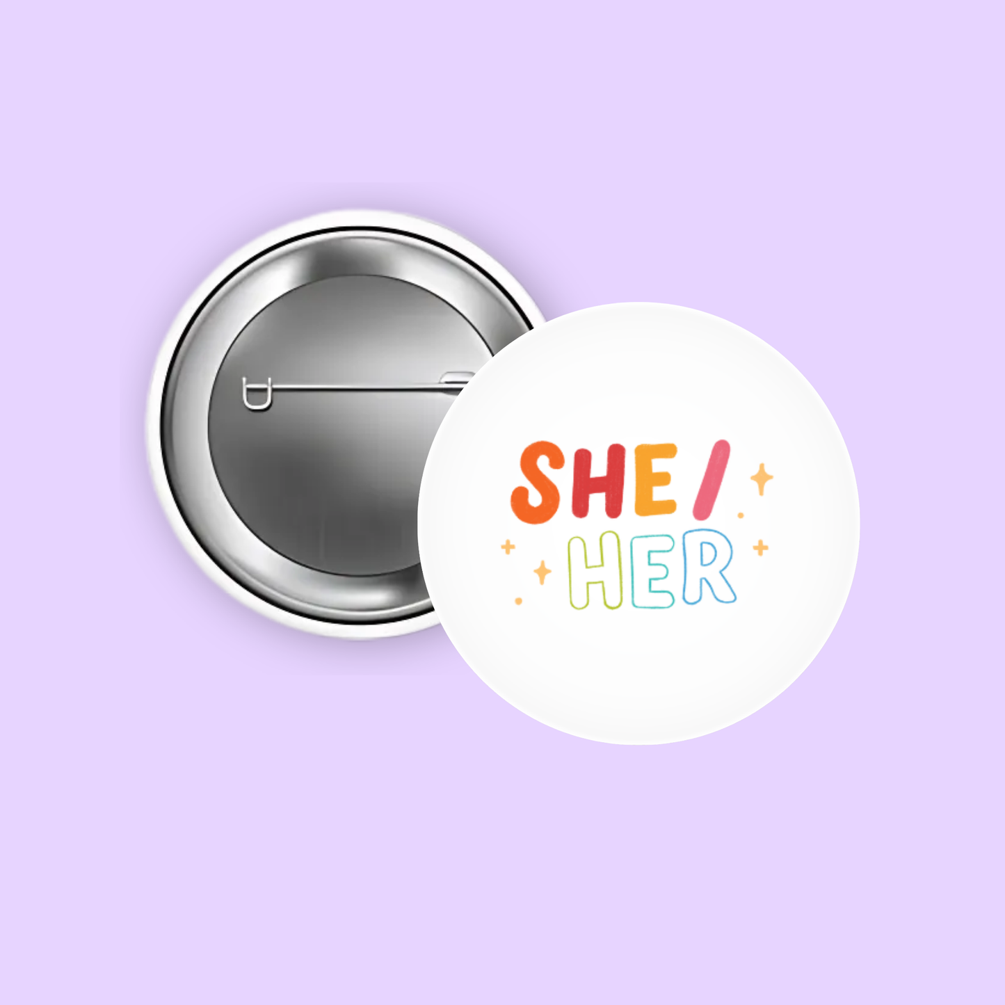Pronoun 1.5" Pinback Buttons (Select Your Pronouns)