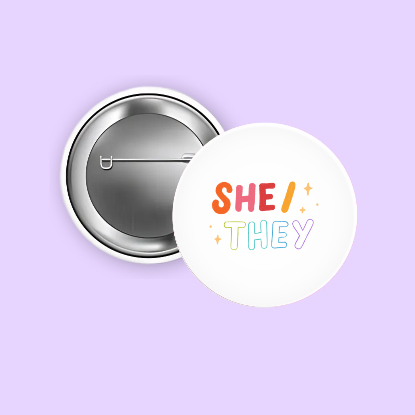 Pronoun 1.5" Pinback Buttons (Select Your Pronouns)