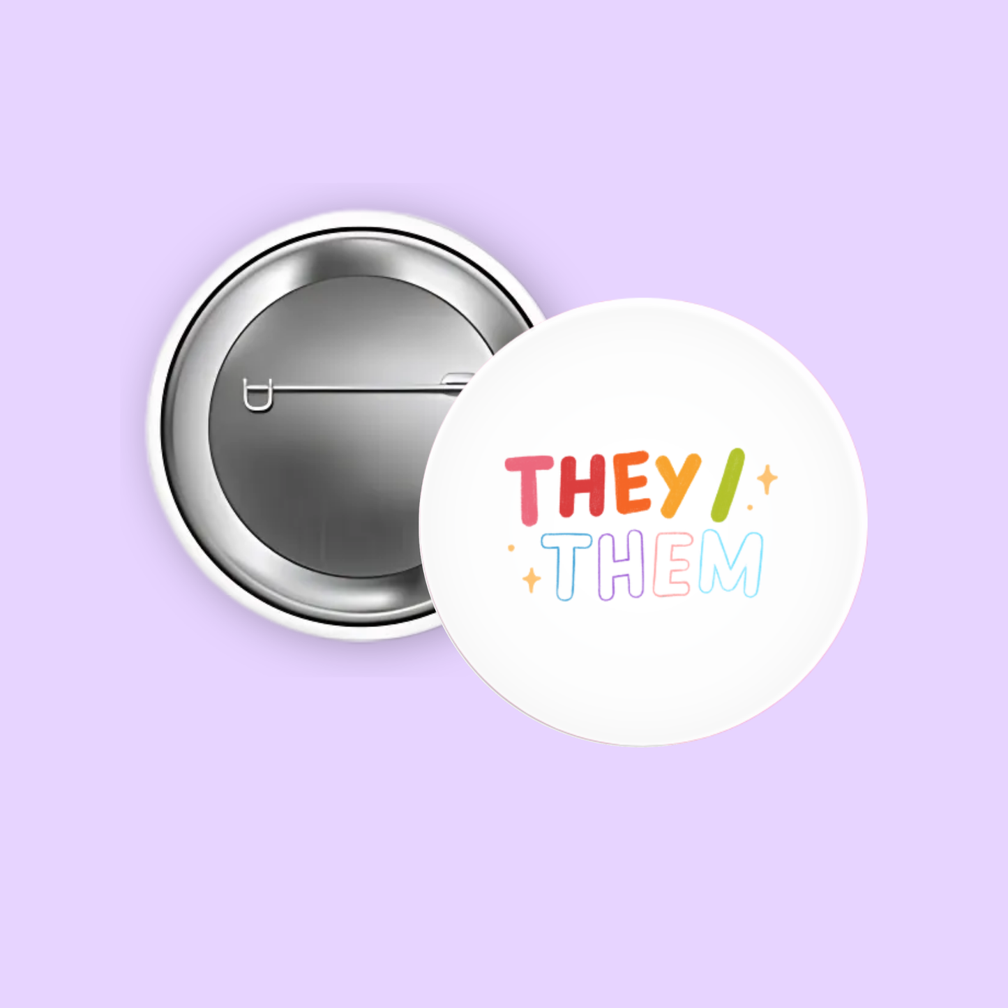 Pronoun 1.5" Pinback Buttons (Select Your Pronouns)
