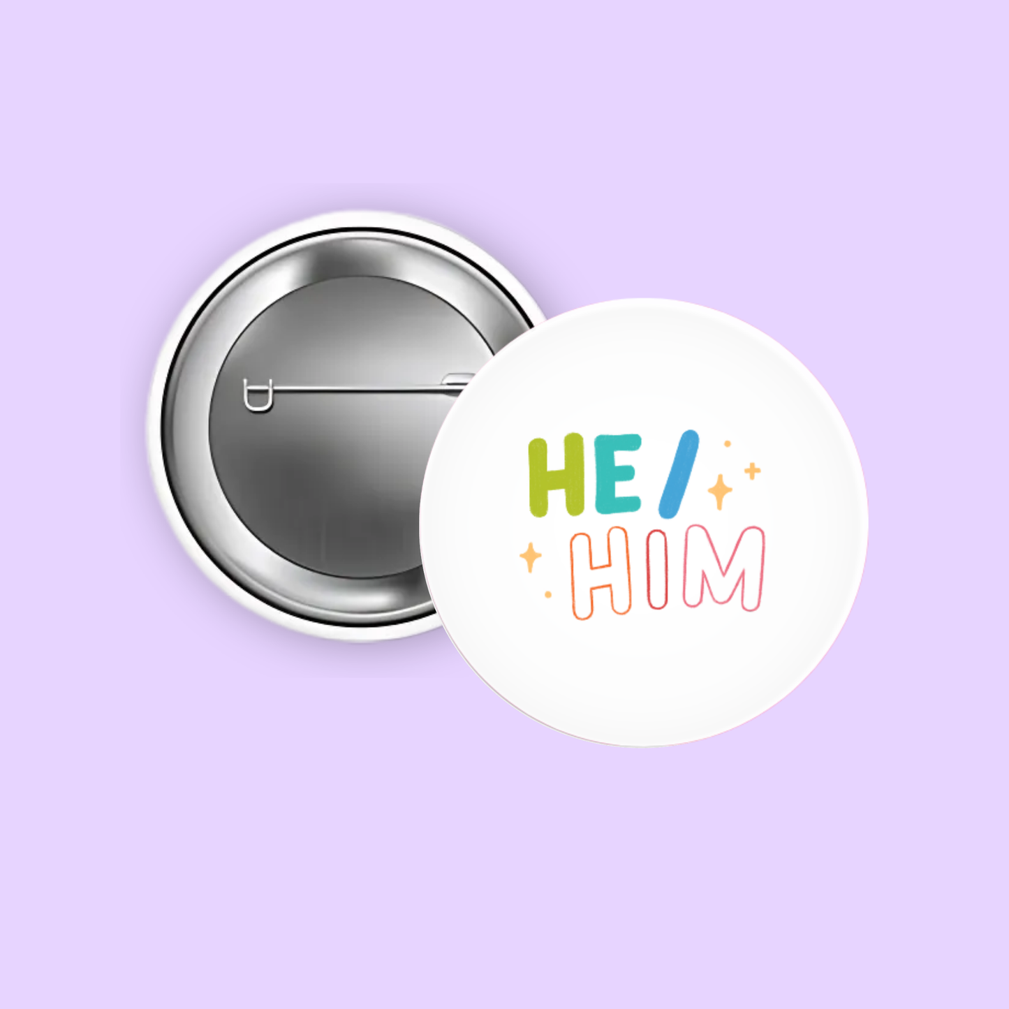 Pronoun 1.5" Pinback Buttons (Select Your Pronouns)