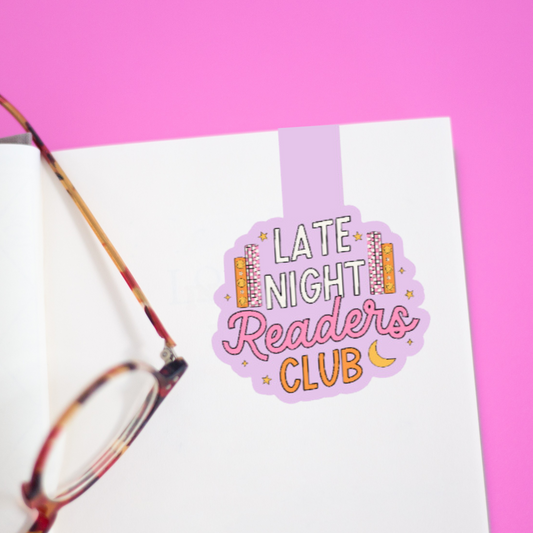 Late Night Readers Magnetic Bookmark