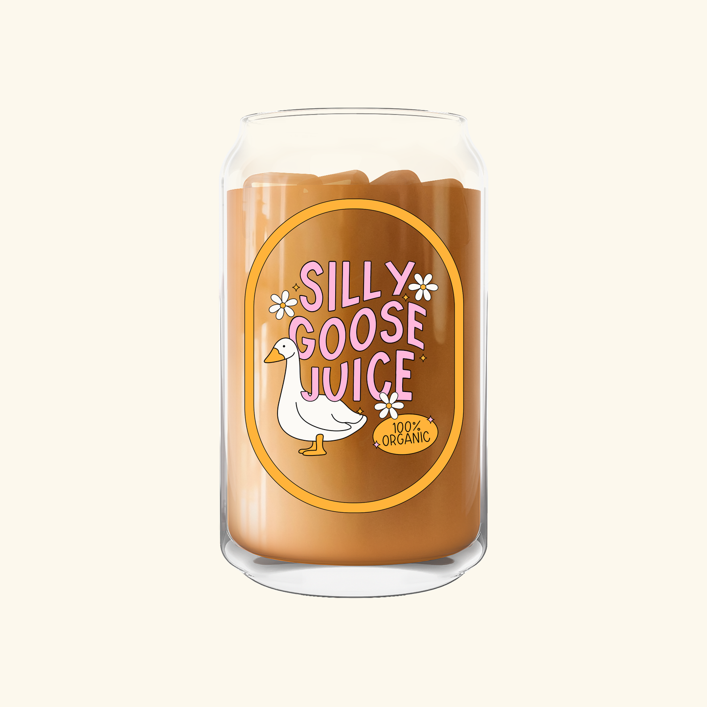 Silly Goose Juice Can Glass—16 oz.