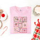 Festive Bright Stamps Comfort Colors Tee—Blossom