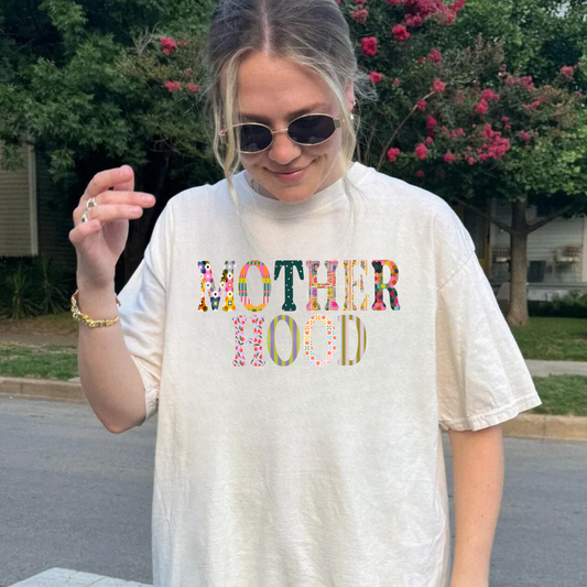 Mother HOOD Comfort Colors Tee—Ivory