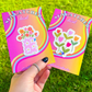 Happy Vase of Flowers Suncatcher 3" Decal