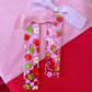 Strawberry Bows Acrylic Bookmark