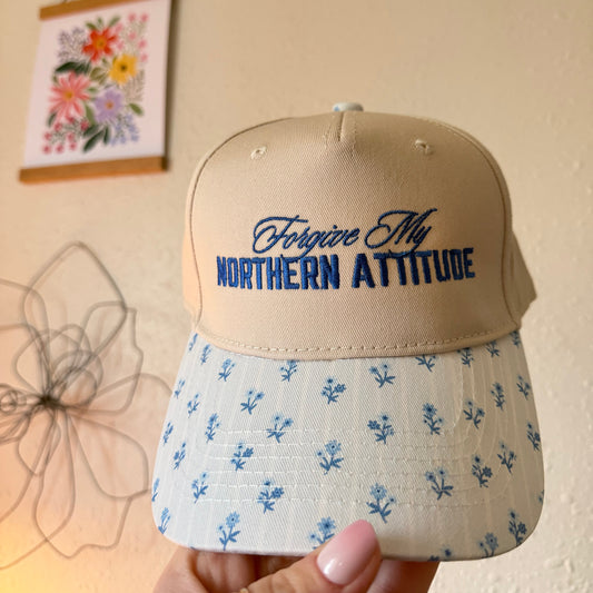 Northern Floral Embroidered Hat