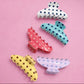 Polka Dot Claw Clips