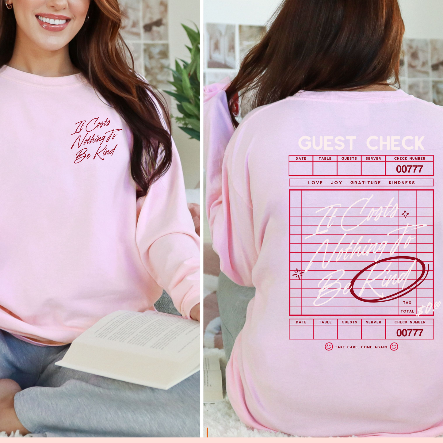 It Costs Nothing to Be Kind—Long Sleeve Tee Comfort Colors