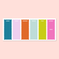 Colorful Weekly Planner Notepad