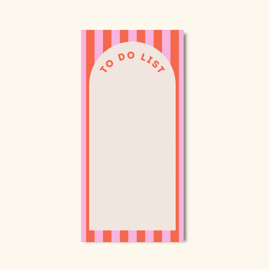 4x8 To Do Striped Notepad