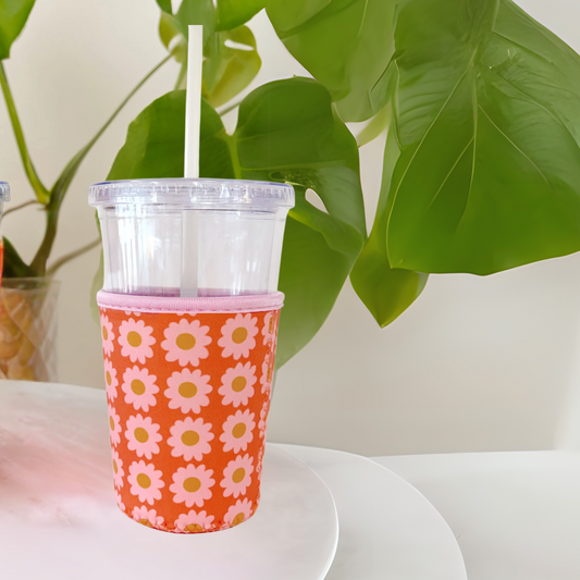 Fall Daisy Iced Cover Koozie