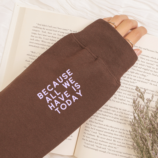 Thankful Crewneck Sweatshirt—Chestnut