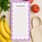 4x8 Lilac Grocery Notepad (With Magnetic Back)