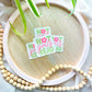 Hot Girls Read 2.5” Sticker